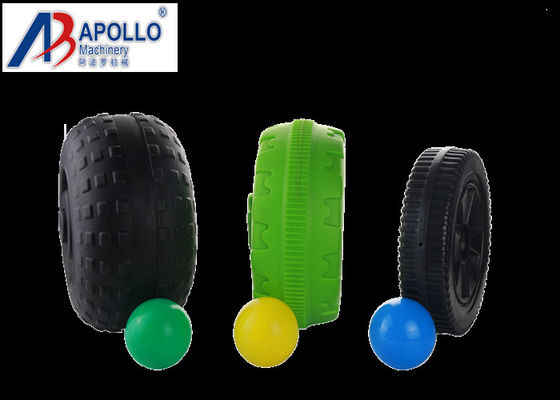 Plastic Extrusion HDPE Blow Molding Machine Colorful LDPE Sea Ball Double Station